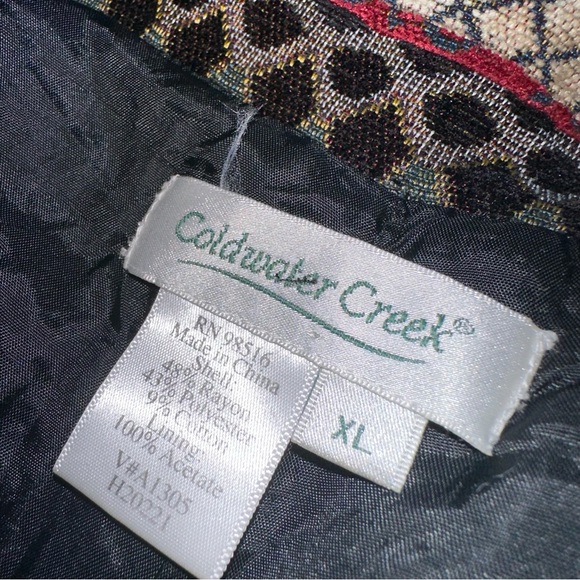 Coldwater Creek Open Front Tapestry Jacket - Picture 7 of 7